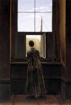 卡斯帕爾 大衛 弗裡德裡希 Woman At A Window 卡斯帕爾 大衛 弗裡德裡希 Woman At A Window